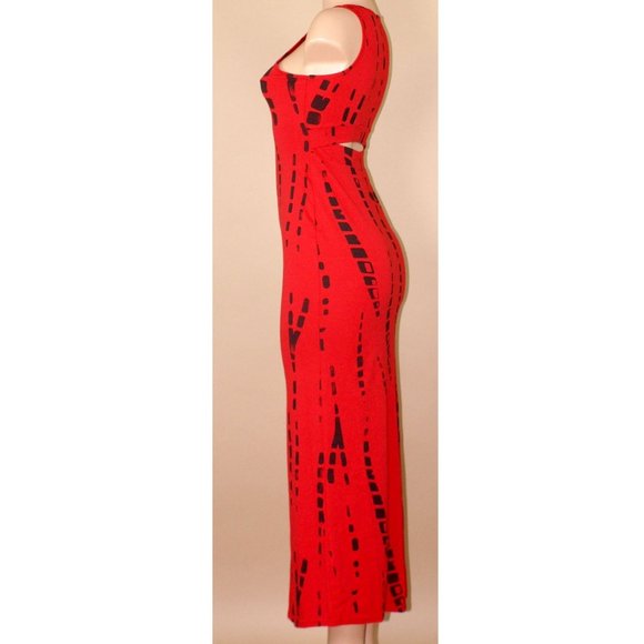 Red Die Maxi Dress - Picture 3 of 6
